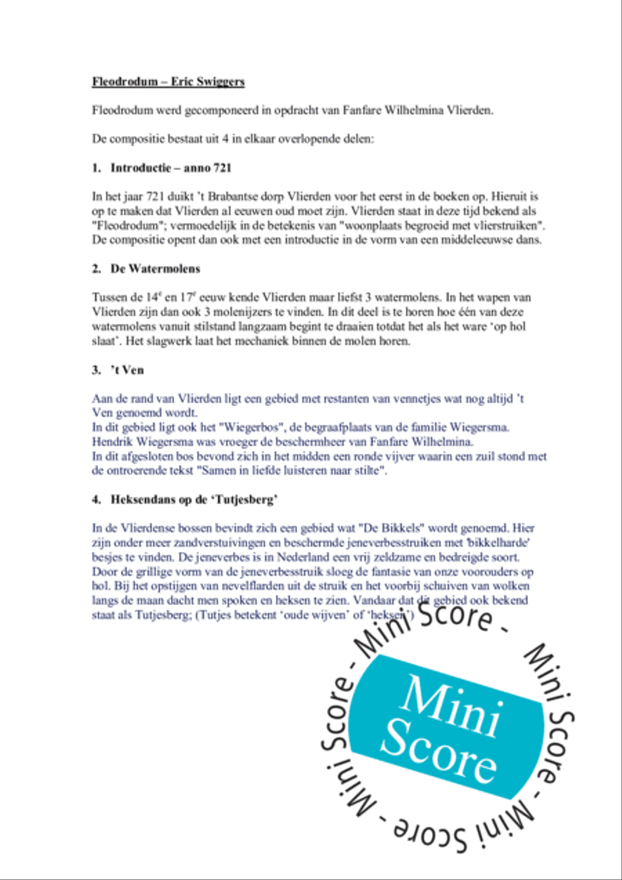 Fleodrodum Fleodrodum Fanfare Band scores gallery preview page 5