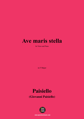 Paisiello-Ave maris stella,in F Major