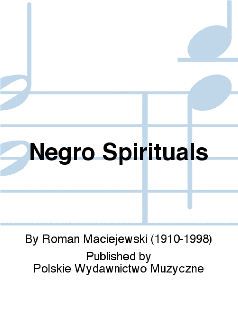 Negro Spirituals Negro Spirituals Piano scores gallery preview page 1