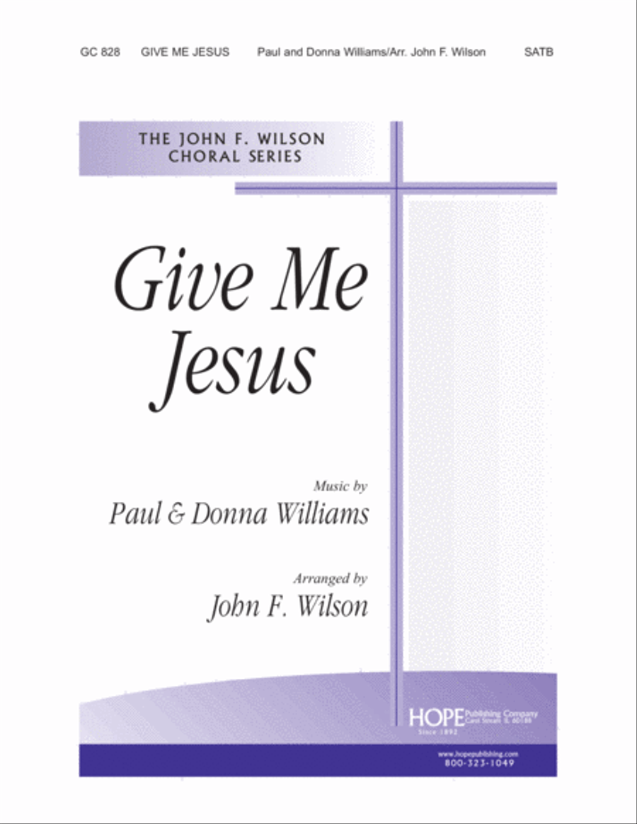 Give Me Jesus 4-Part scores gallery preview page 1