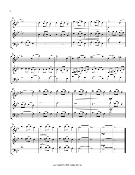 Carol of the Bells, for Two Violins and Cello image number null