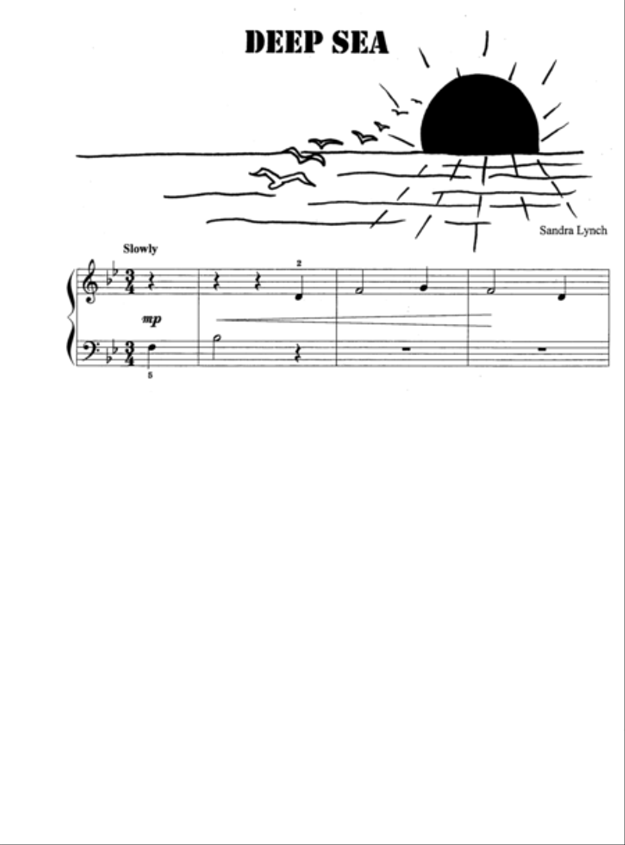 Deep Sea (with Teacher's Accompaniment) Easy Piano scores gallery preview page 1