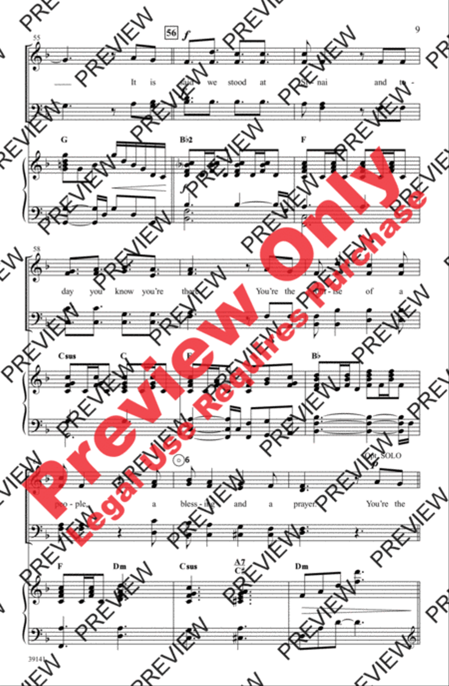 Taking Your Place Taking Your Place 4-Part scores gallery preview page 9