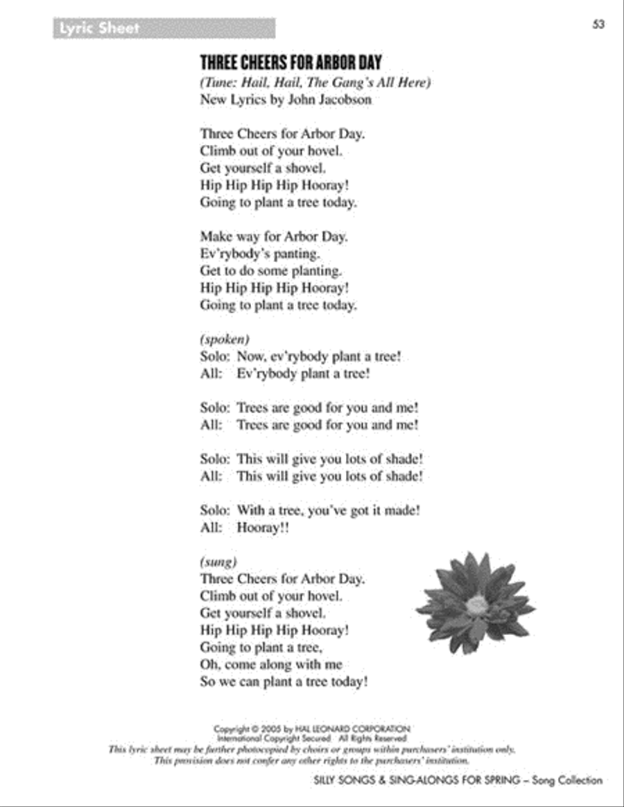 Silly Songs & Sing-Alongs for Spring Choir scores gallery preview page 6
