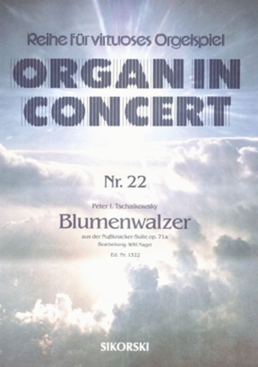 Blumenwalzer Aus Der Nuknacker-suite Fur Elektronische Orgel Op. 71 A