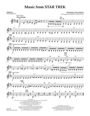 Music from Star Trek - Violin 3 (Viola T.C.)