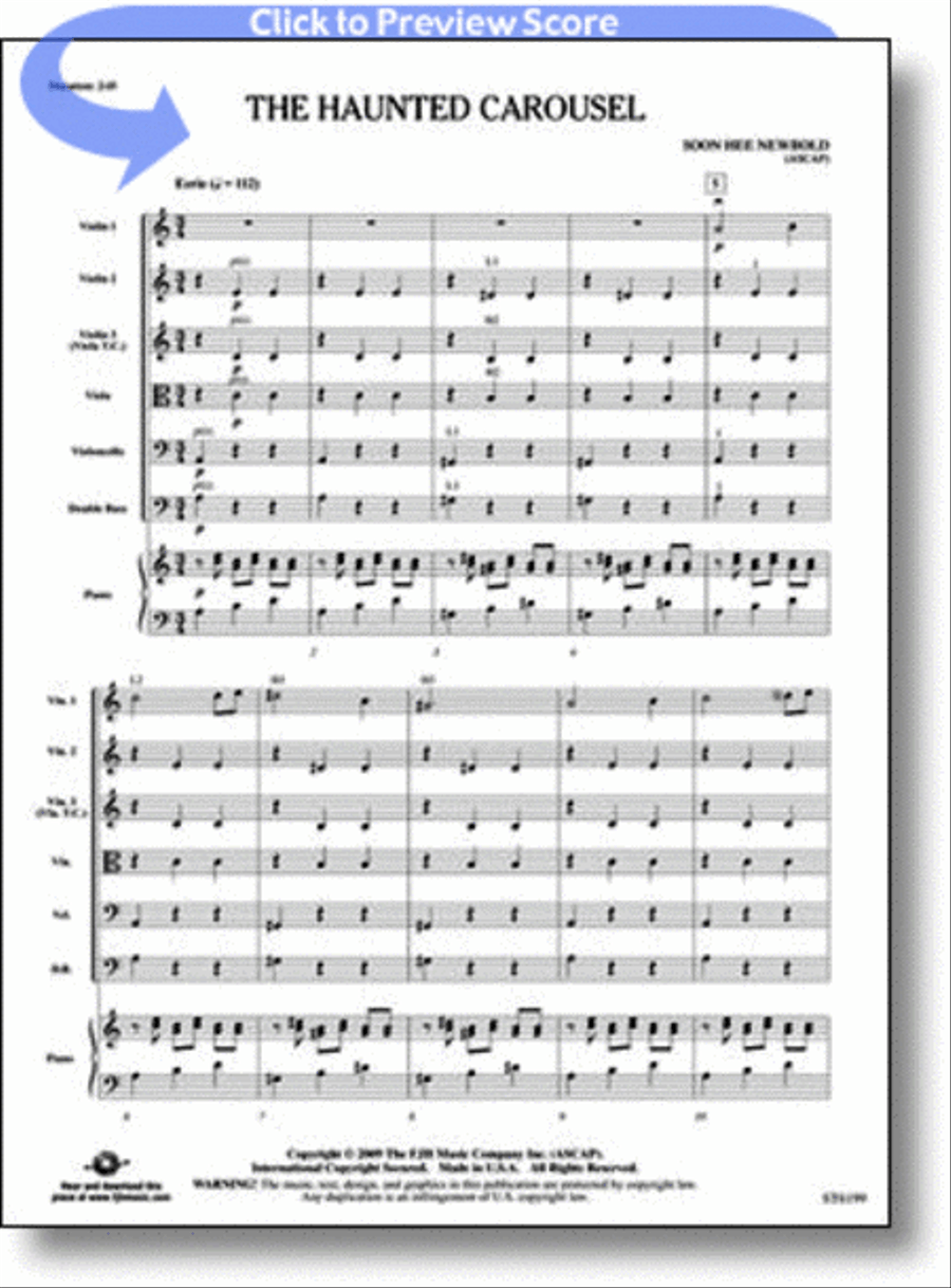 The Haunted Carousel String Orchestra scores gallery preview page 1
