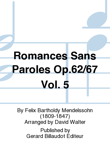 Romances Sans Paroles Op.62/67 Vol. 5