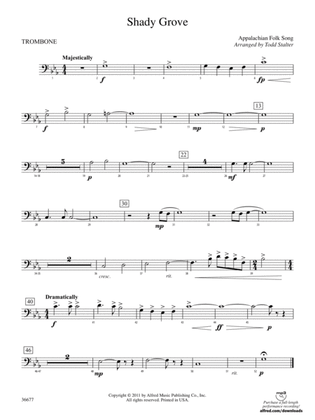 Shady Grove: 1st Trombone