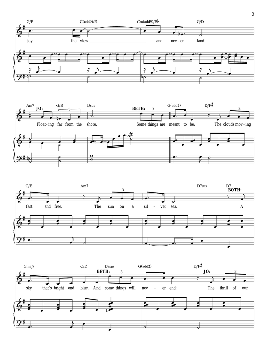 Some Things Are Meant To Be Piano, Vocal scores gallery preview page 3