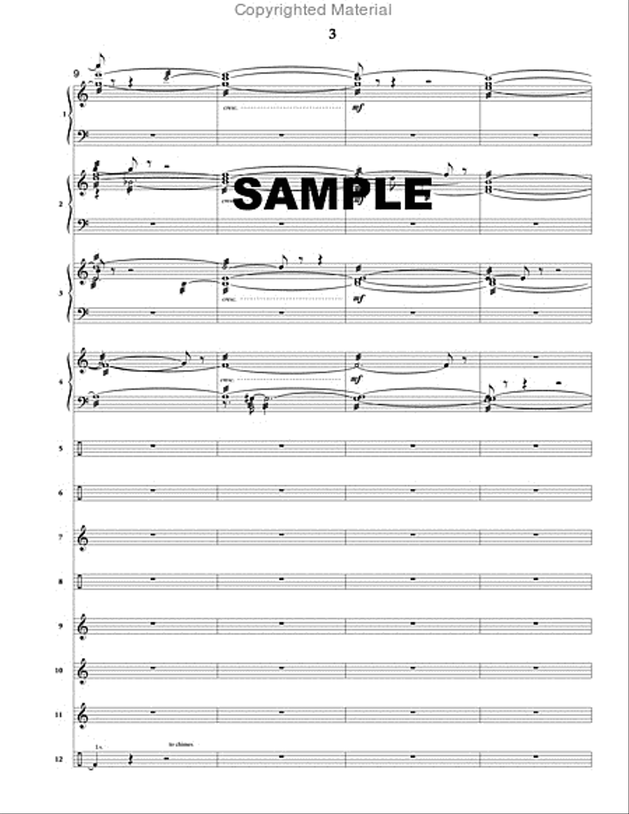 Two Antiphonal Portraits (score only) Percussion Ensemble scores gallery preview page 7