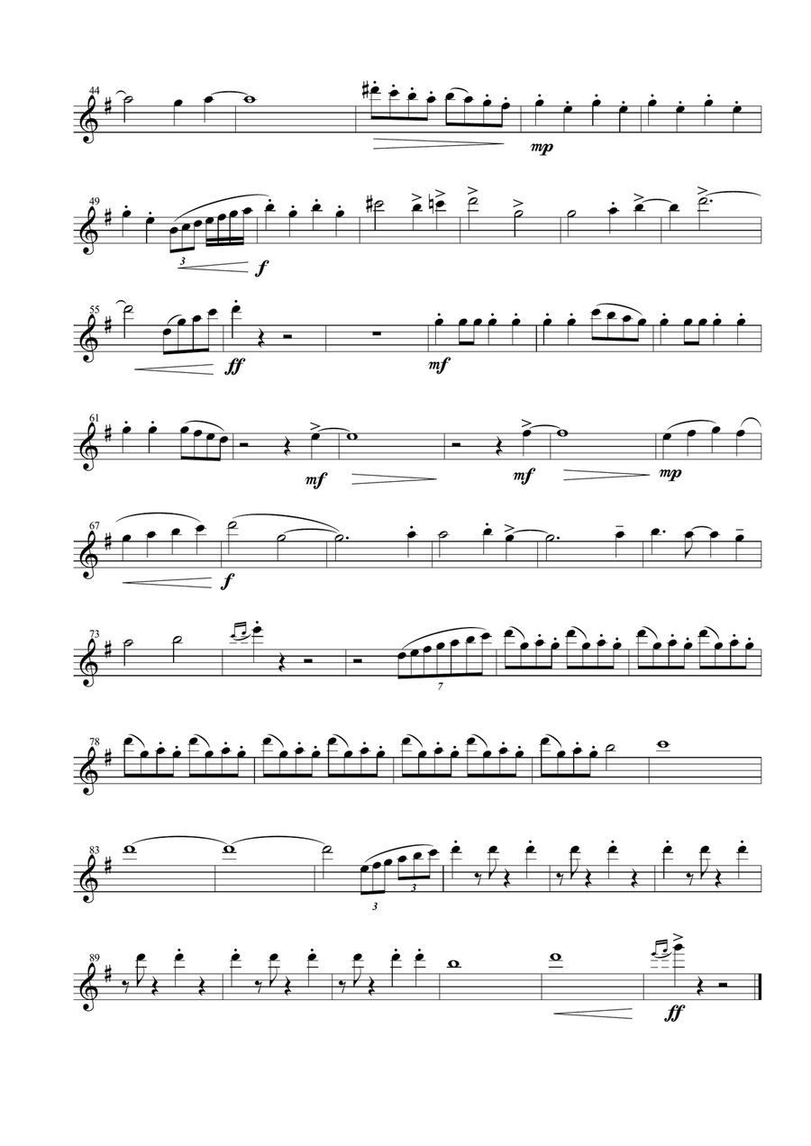 For The First Time In Forever Woodwind Quartet scores gallery preview page 2