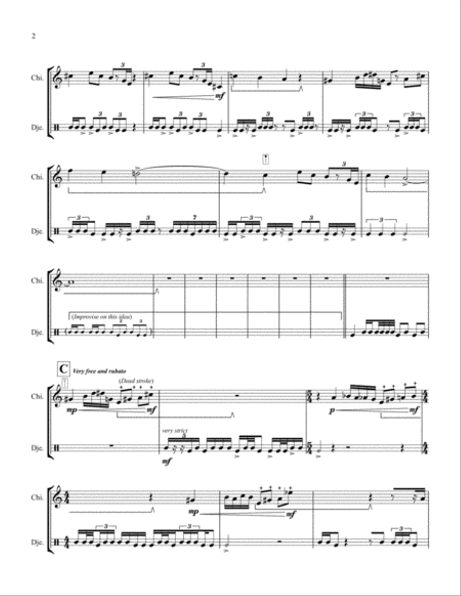 Pouring Into Wind Pouring Into Wind Percussion Ensemble scores gallery preview page 2