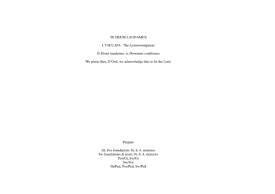 David Hurd: Te Deum Laudamus for organ Organ Solo scores gallery preview page 3