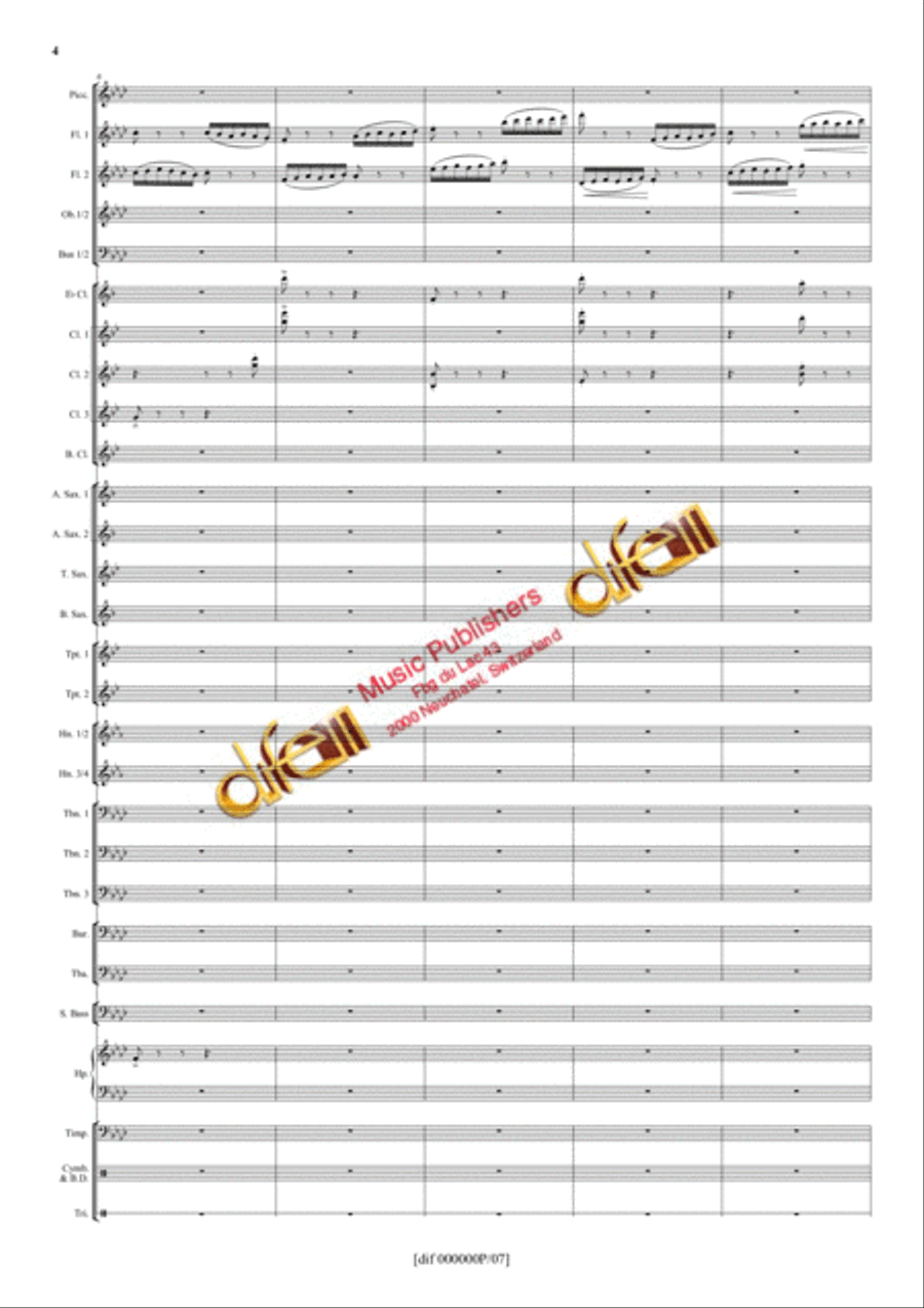 La Moldau Concert Band scores gallery preview page 3
