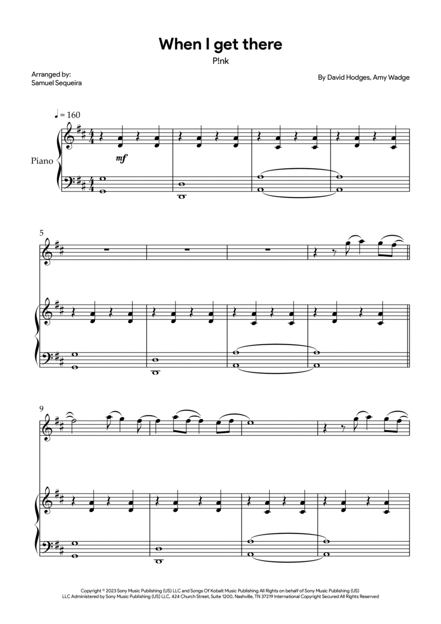 When I Get There Flute Solo scores gallery preview page 1