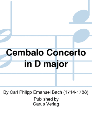 Book cover for Concerto per il Cembalo in D