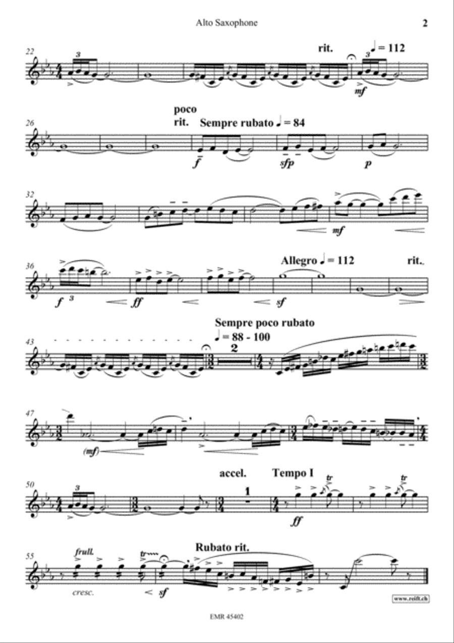 Spanish Dance Alto Saxophone scores gallery preview page 3