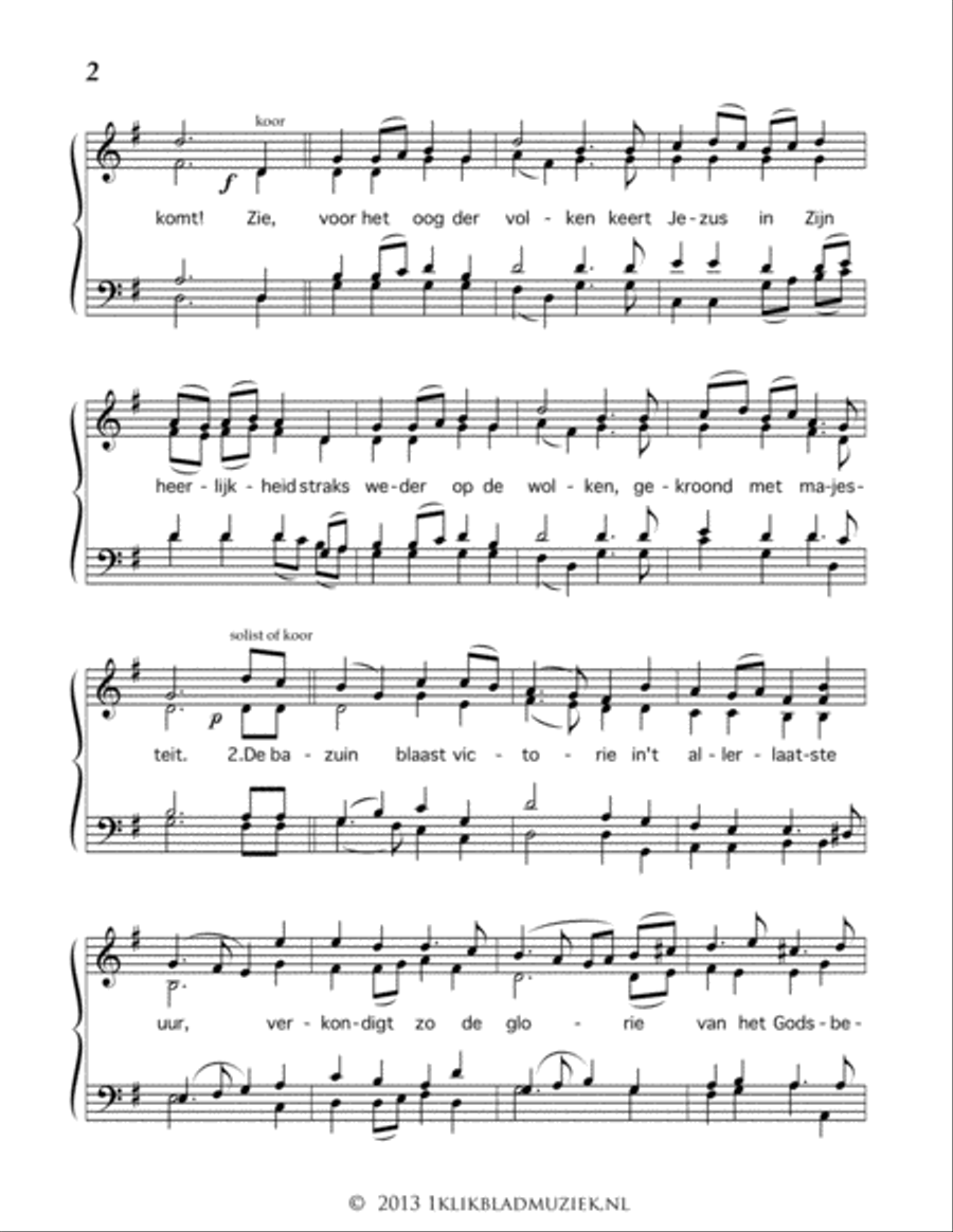 De Wereld Zal Juichen 4-Part scores gallery preview page 2
