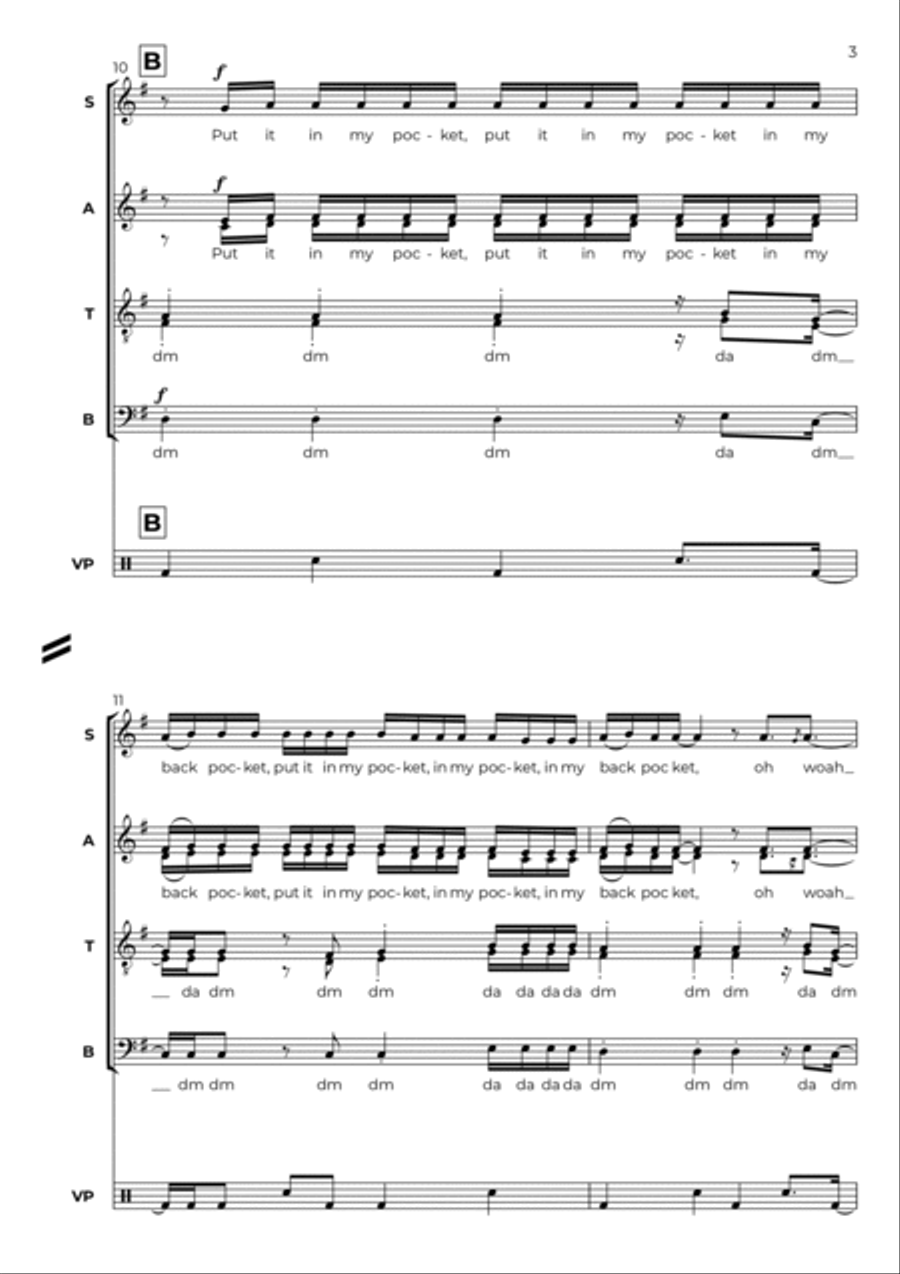 Back Pocket 4-Part scores gallery preview page 3