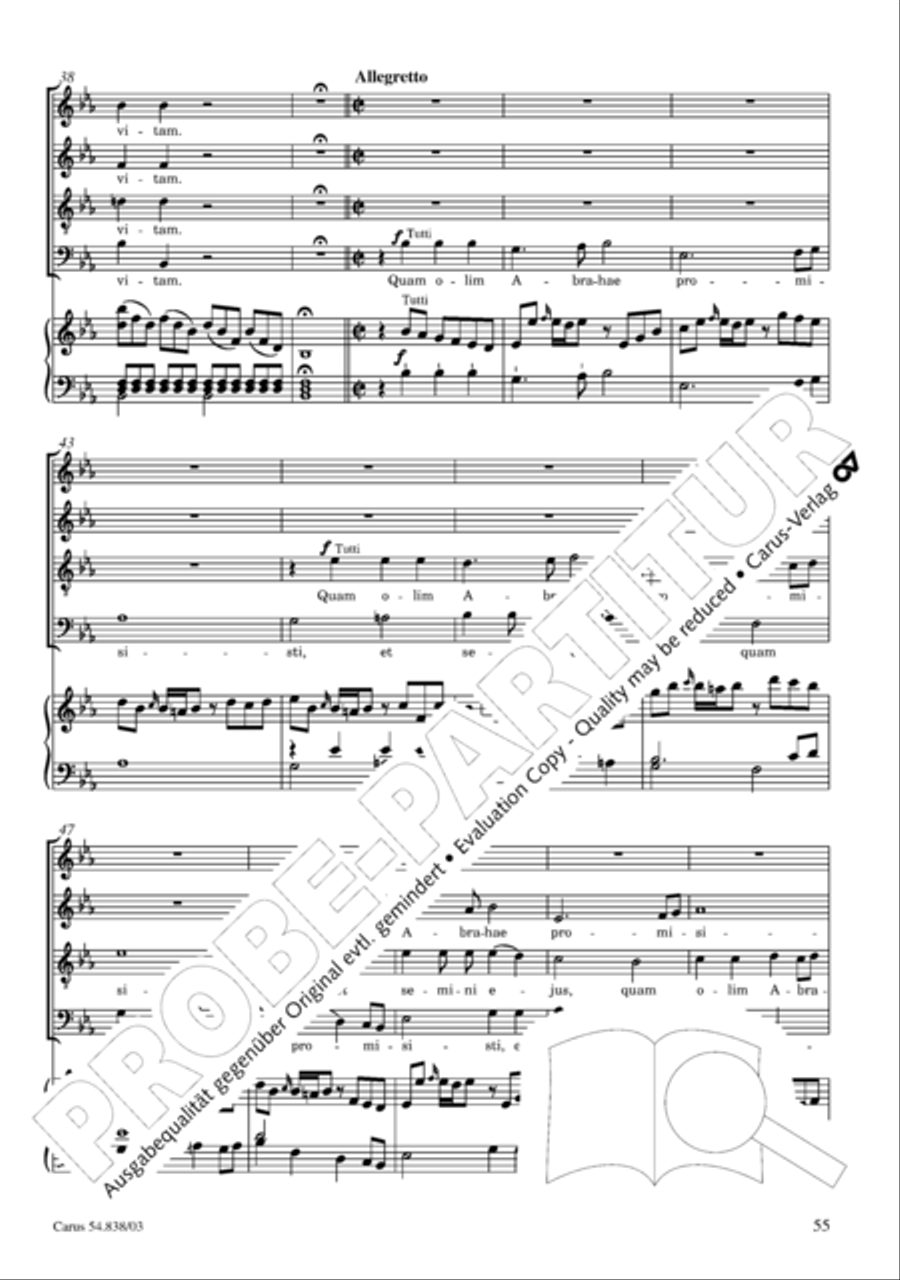 Requiem in B 4-Part scores gallery preview page 60