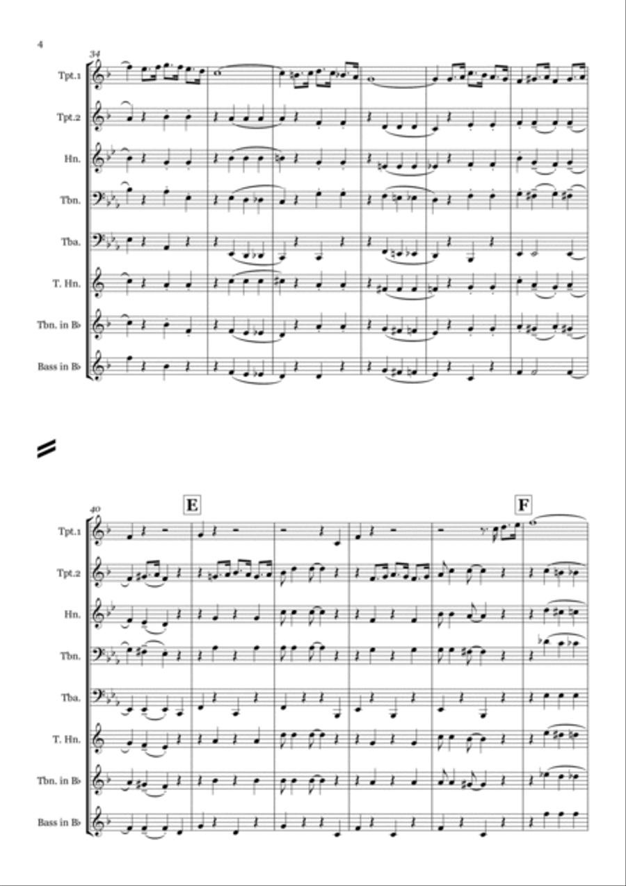 Hitchy Koo Hitchy Koo Brass Ensemble scores gallery preview page 4