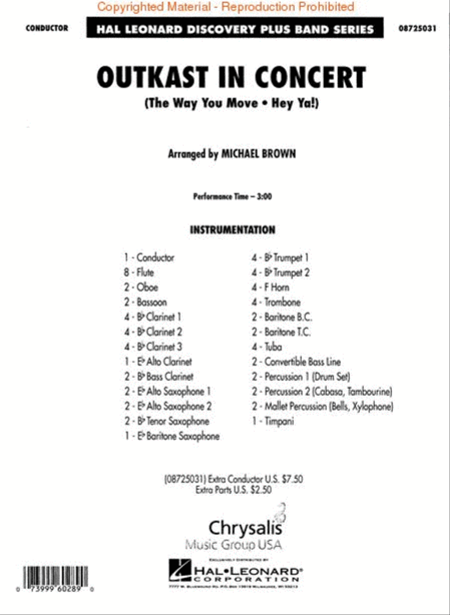 OutKast in Concert OutKast in Concert Concert Band scores gallery preview page 2