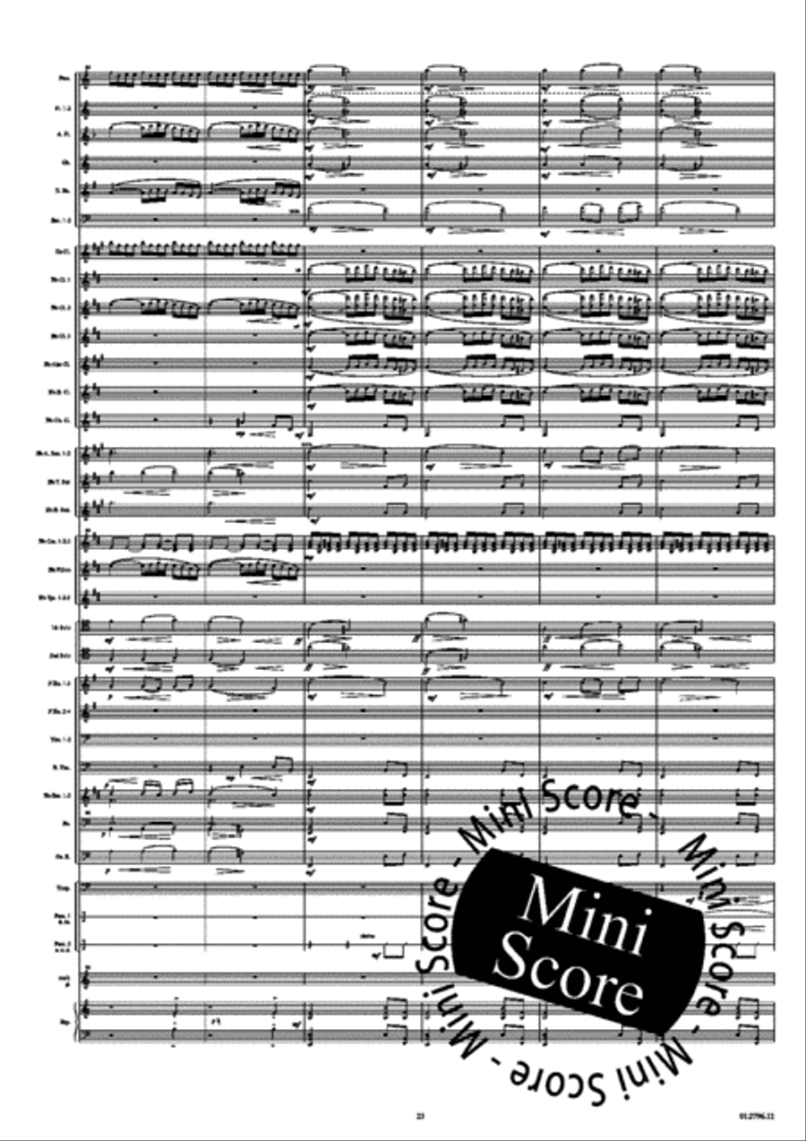 Rainforest Concerto Concert Band scores gallery preview page 29