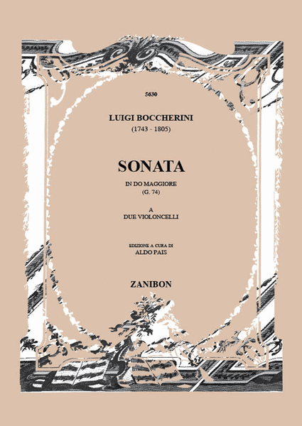Sonata In Do Magg.(4.74) A Due Violoncelli