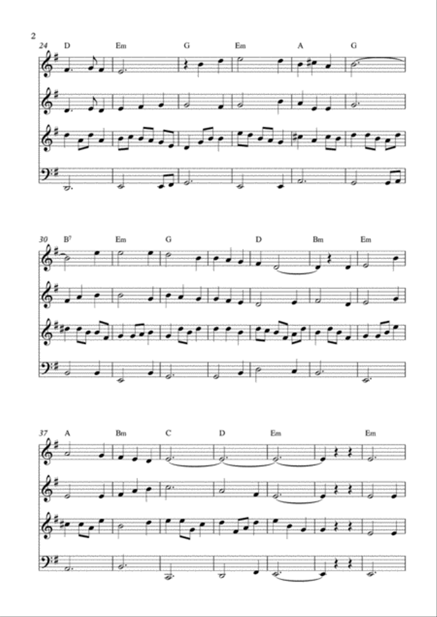 Scarborough Fair, Celtic song Large Ensemble scores gallery preview page 3