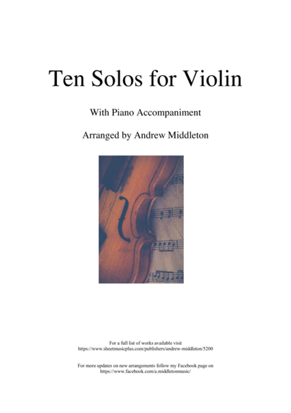 Ten Romantic Solos for Violin and Piano image number null