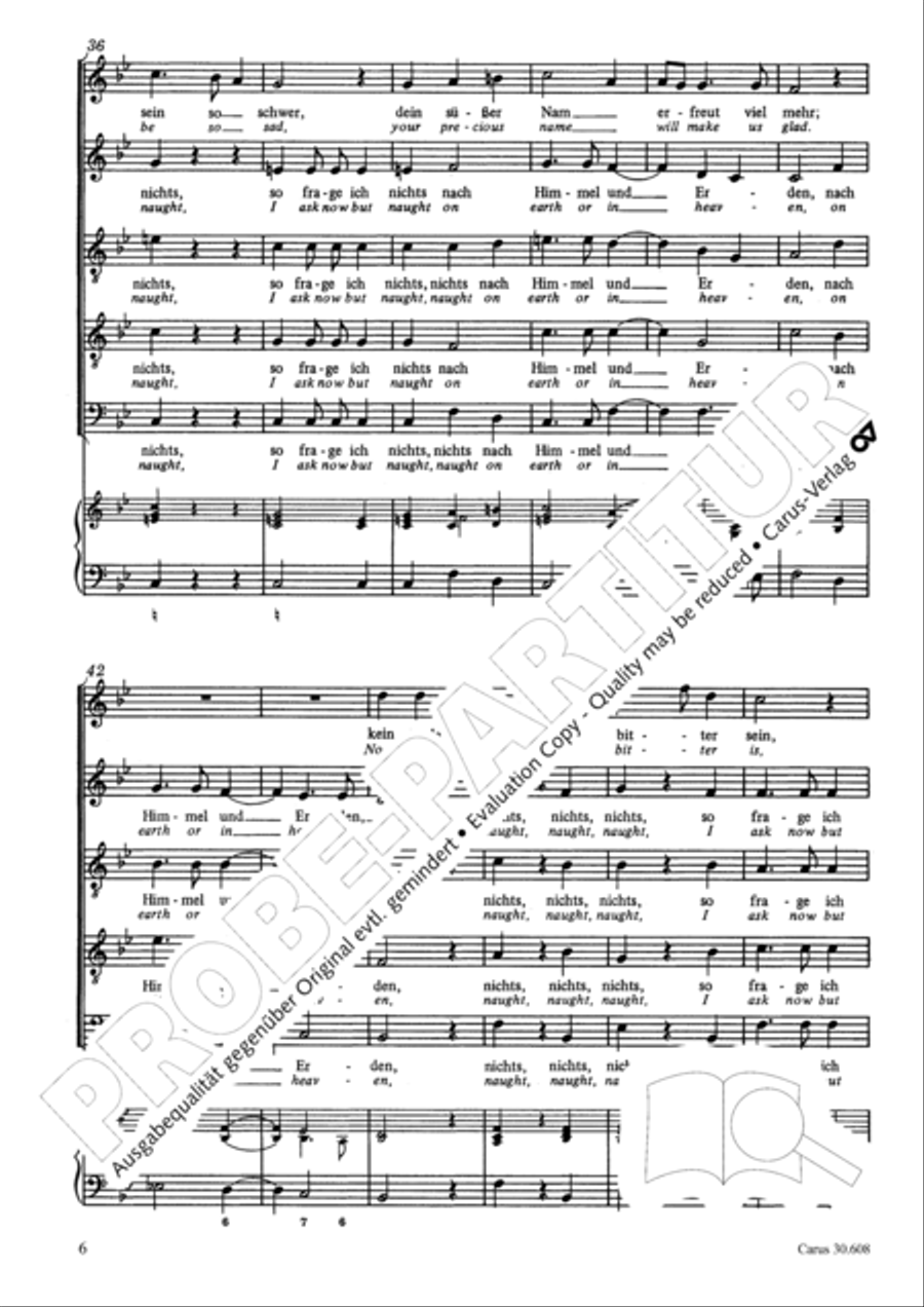 Lord, if I have thee only (Herr, wenn ich nur dich habe) SATTB scores gallery preview page 7