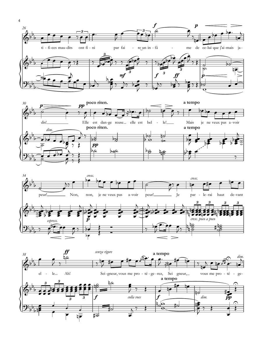 Je dis que rien ne m'épouvante (Micaela's Aria) from Carmen - Accessible Accompaniments Edition Soprano Voice scores gallery preview page 4