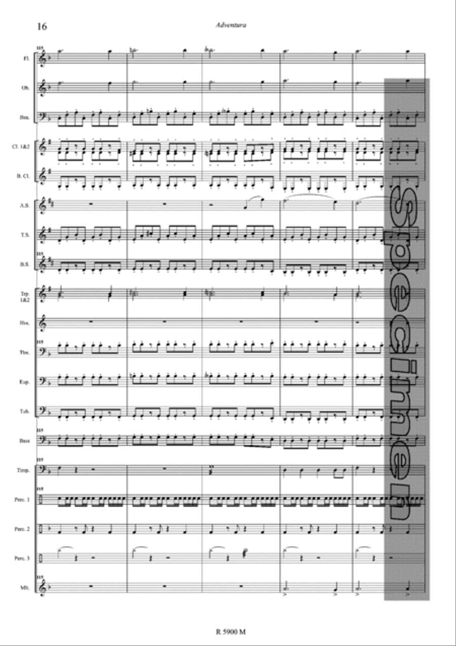 Adventura Concert Band scores gallery preview page 17