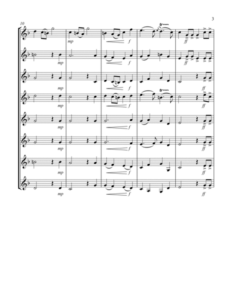 La Rejouissance (from "Heroic Music") (Eb) (Trumpet Octet)