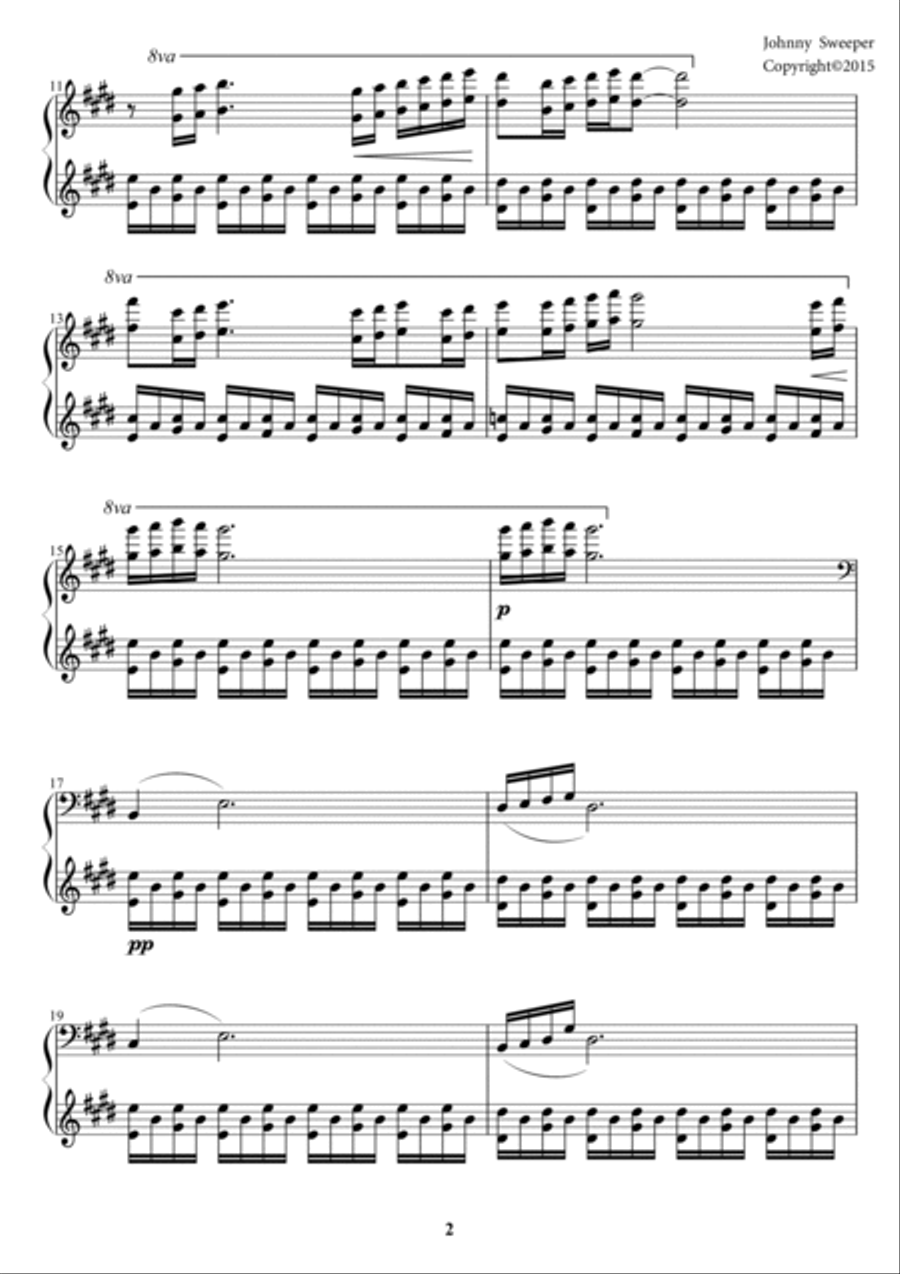 Christmas Snow by Johnny Sweeper Piano Method scores gallery preview page 3