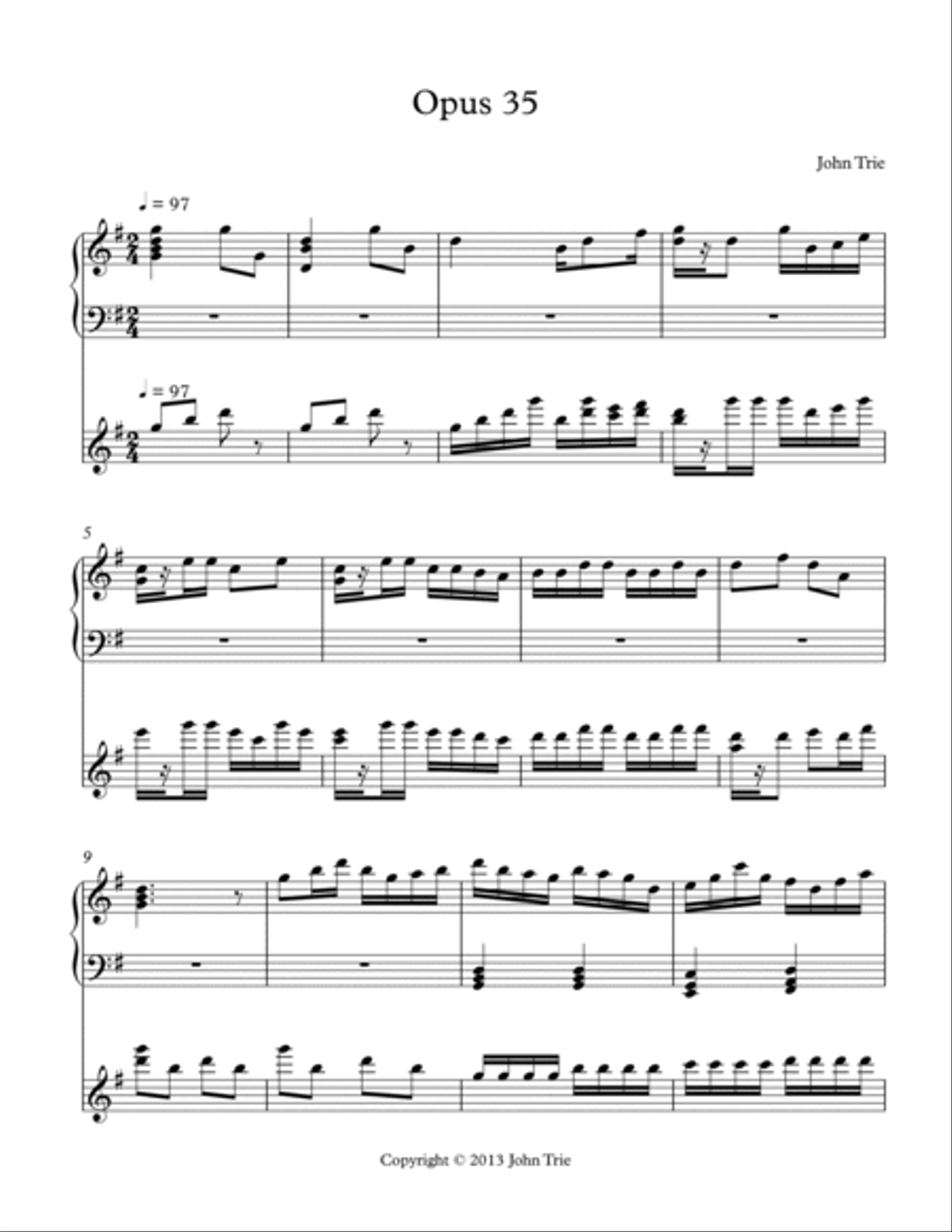 Opus 35 Piano scores gallery preview page 2