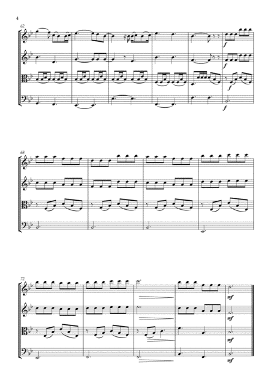 A Thousand Years A Thousand Years String Quartet scores gallery preview page 5