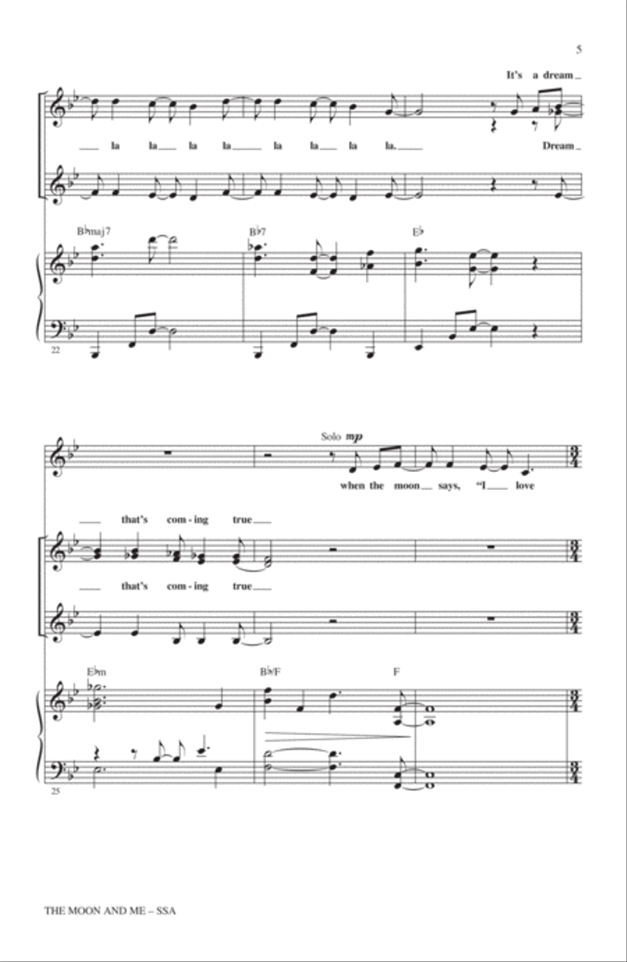 The Moon And Me The Moon And Me SSA scores gallery preview page 4