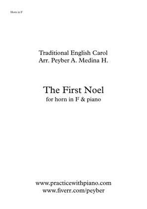 The First Noel, for horn in F and piano