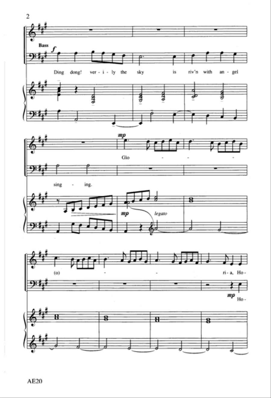 Ding Dong! Merrily on High 3-Part scores gallery preview page 2