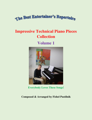 Book cover for "Impressive Technical Piano Pieces Collection"-Volume 1