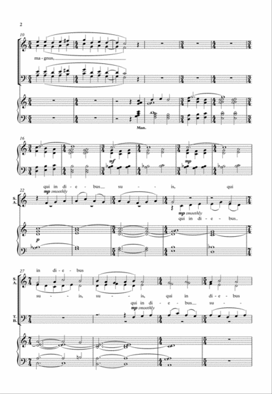 Ecce sacerdos magnus Ecce sacerdos magnus SSATB scores gallery preview page 2