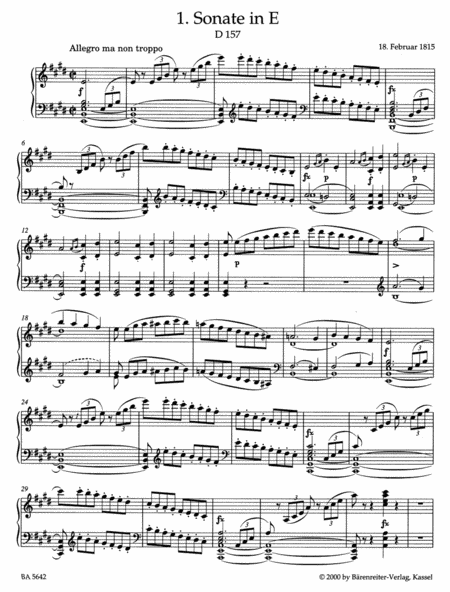 Piano Sonatas, Volume I