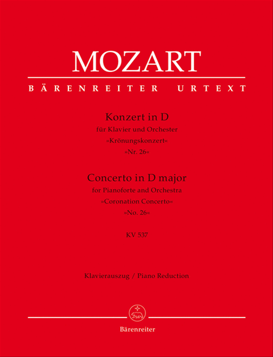 Concerto for Pianoforte and Orchestra no. 26 D major K. 537 