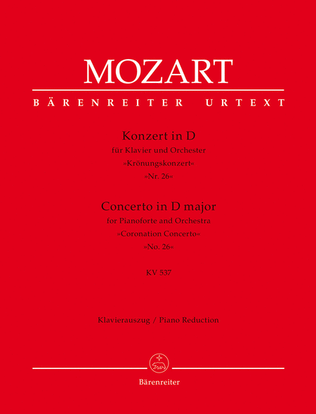 Book cover for Concerto for Pianoforte and Orchestra no. 26 D major K. 537 "Coronation Concerto"