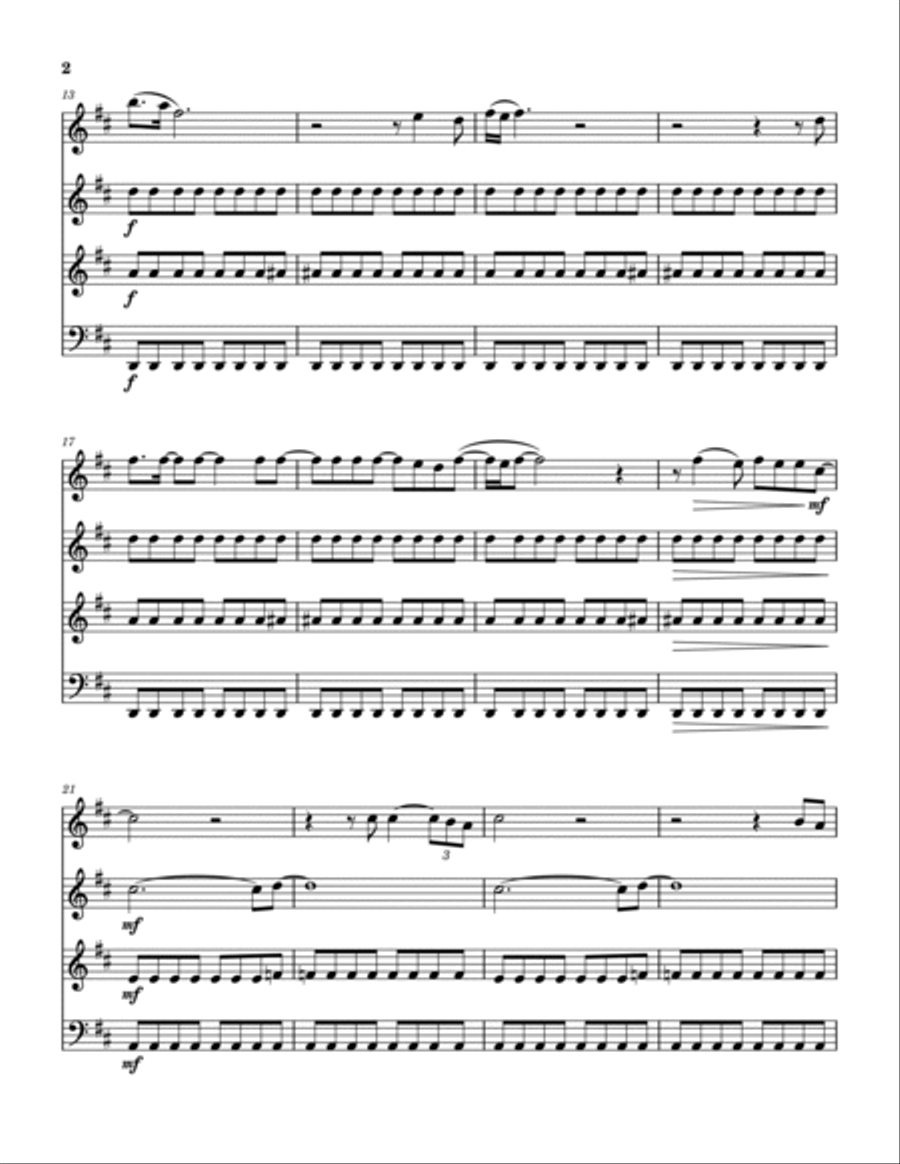 We Two We Two Woodwind Quartet scores gallery preview page 3