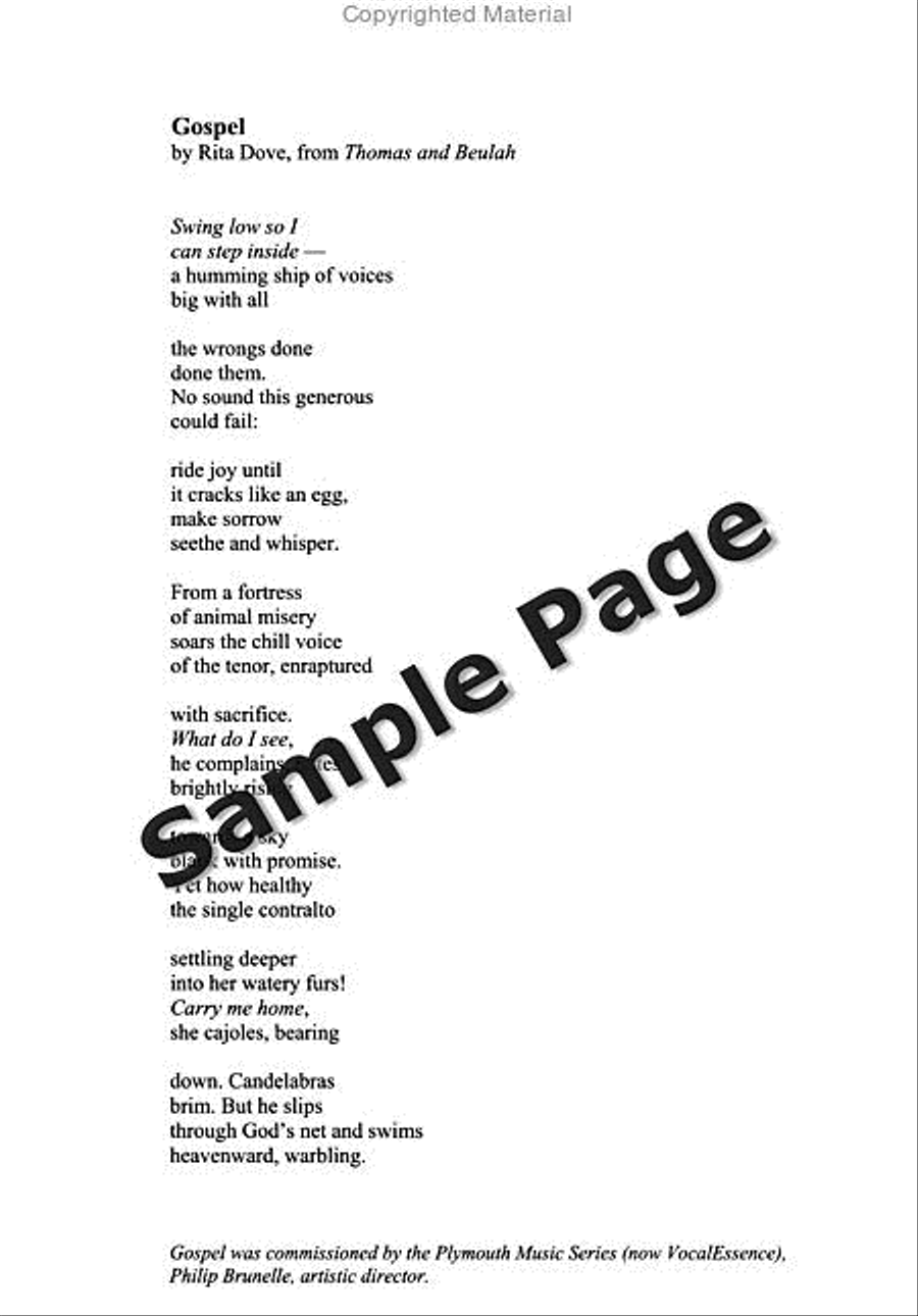 Gospel Gospel 4-Part scores gallery preview page 3