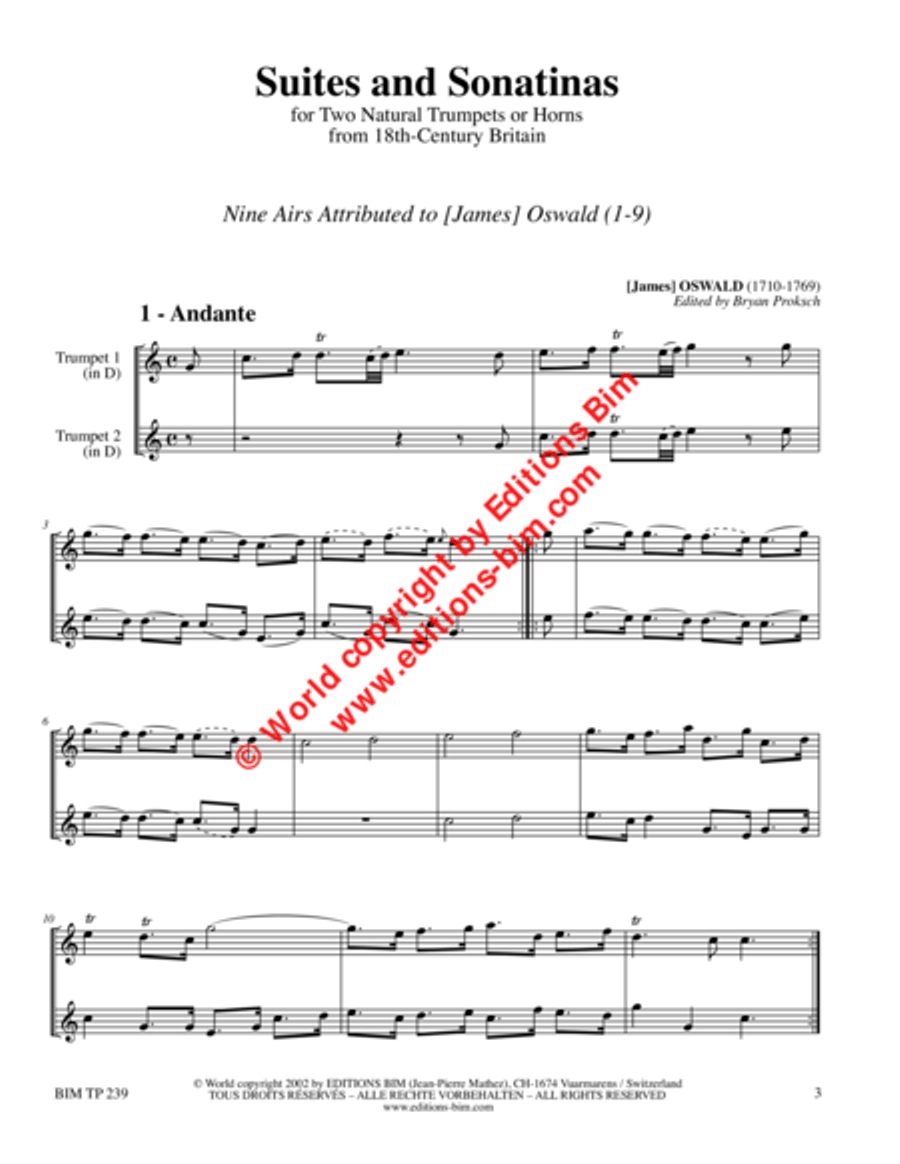 Suites and Sonatinas for Two Trumpet scores gallery preview page 2