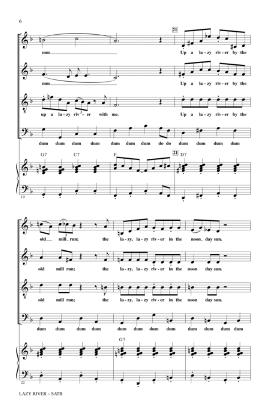 Lazy River 4-Part scores gallery preview page 4